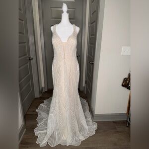 Allure bridals Wedding Elegant Beaded Gown